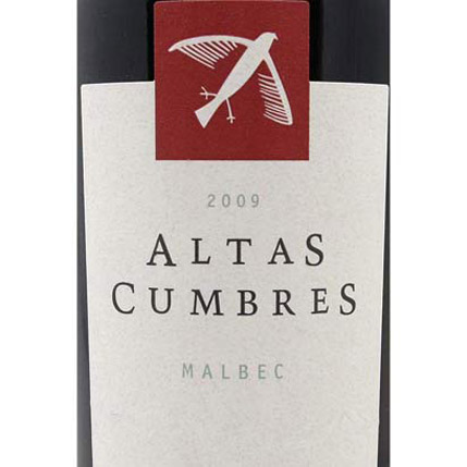 Vin argentin Altas Cumbres rouge