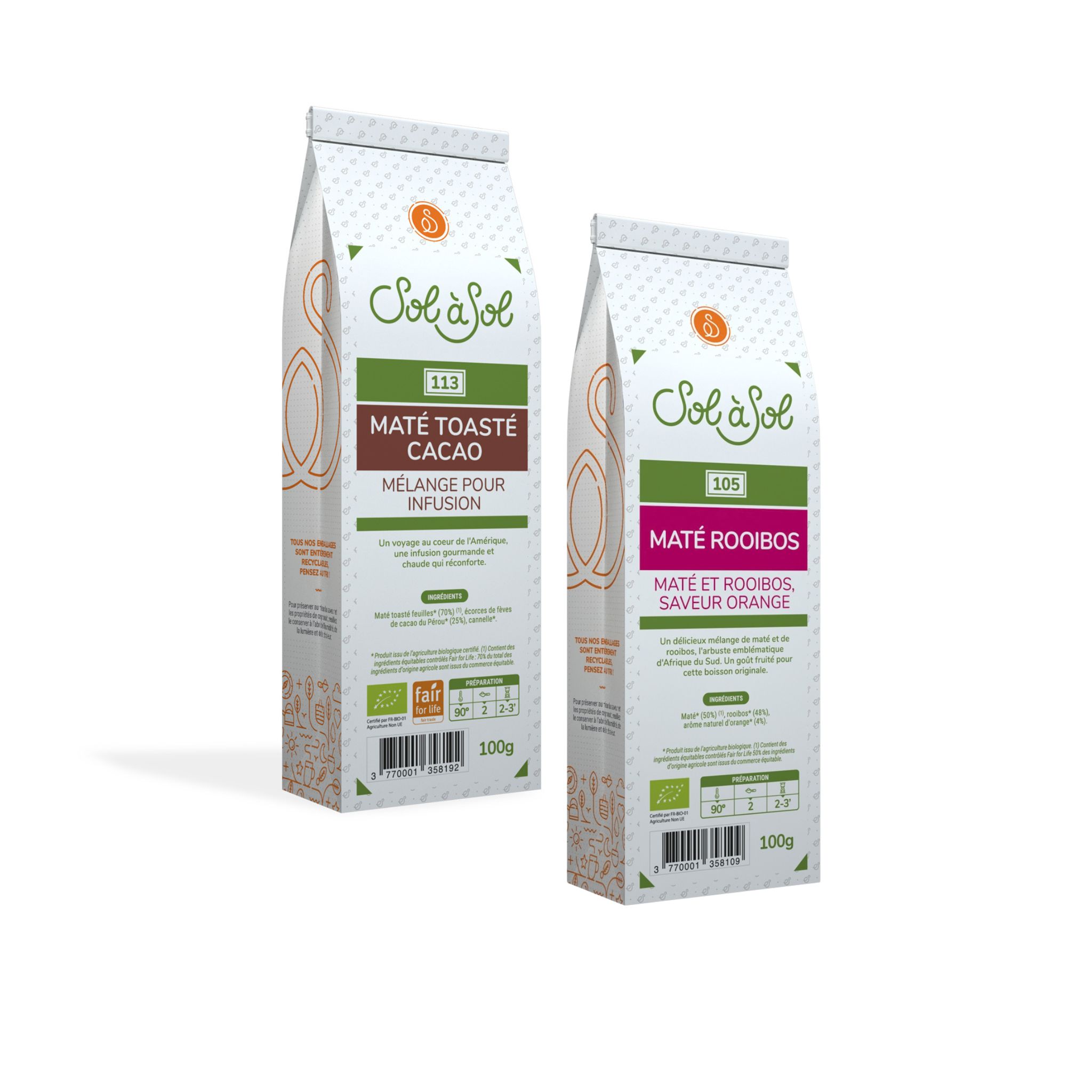 Yerba Maté bio aromatisée aux Plantes