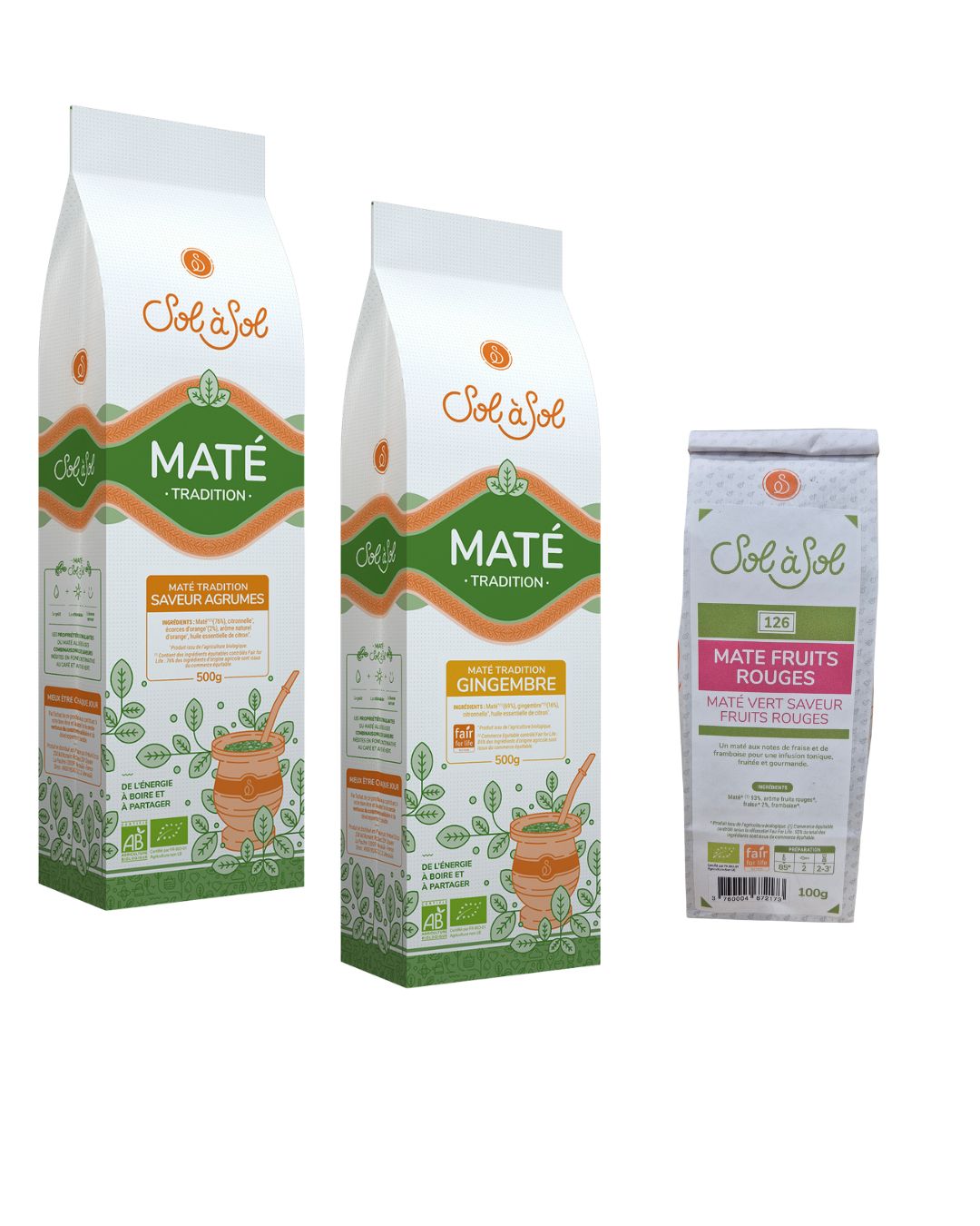Yerba Maté bio aromatisée aux fruits