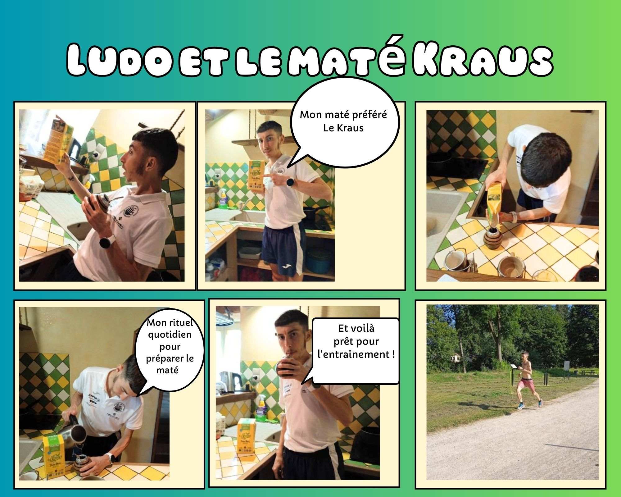 Ludo, athlète de haut niveau et le maté Kraus Ludovic Puech et le maté