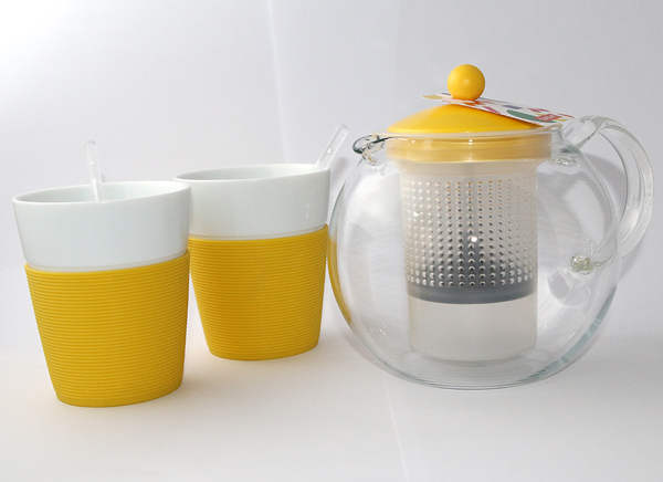 Théière individuelle Yoyo Set Inox Bodum - Malongo